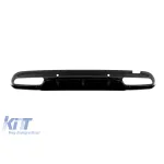 Difuzor tip C63 ediția 1 potrivit pentru bara de protecție spate A Design a Mercedes C-Class W205 2013-2020 -oo--oo-, cu garnitură de lac negru Performance AutoTuning