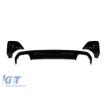 Difuzor tip 430i MP Competition potrivit pentru bara din spate M tech a BMW Seria 4 G26 după 2021 -o---o-, lac negru Performance AutoTuning