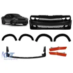 Pachet Demon cu bara frontală și extensii potrivite pentru aripile din față și din spate pentru Dodge Challenger 2008-2014 Performance AutoTuning
