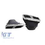 Capace de evacuare cromate tip E63s potrivite pentru Mercedes E-Class W213, S213 2017-2020 Performance AutoTuning