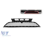 Grilă centrală potrivită pentru bara de protecție frontală A Design pe Mercedes GLE W166 2015-2019 Performance AutoTuning