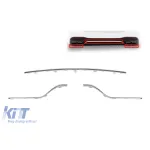 Set de trimuri cromate potrivite pentru difuzorul A Design pe Mercedes GLE W166 2015-2019, stânga, centru și dreapta Performance AutoTuning