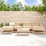 Set mobilier de grădină, 7 piese, lemn masiv de pin GartenMobel Dekor