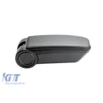 Rati cotiera model Armster OE1 cu piele eco neagră potrivită pentru Ford Transit după 2013 cu cotieră de fabrică Performance AutoTuning