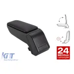 Rati cotiera model Armster S cu piele eco neagră potrivită pentru Citroen C4 2004-2011 Performance AutoTuning