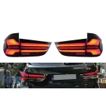 Set de lumini spate LED de tuning cu stilizare G05 LCI, potrivit pentru BMW X5 F15 2013-2018, stânga și dreapta, bază fumurie roșie Performance AutoTuning