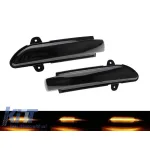 Semnale de întoarcere LED dinamice de tuning potrivite pentru oglinzile laterale ale Mercedes E-Class W211, S211 2007-2009, S-Class W221 2007-2009, CL C216 2006-2010, CLS C219 2008-2010 cu bază fumuri Performance AutoTuning