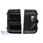 Semnale de întoarcere LED dinamice potrivite pentru oglinzile laterale ale Fiat Ducato, Peugeot Boxer, Citroen Jumper după 2006 cu bază fumurie, stânga + dreapta Performance AutoTuning