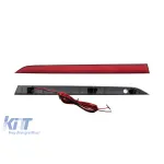 Set de reflectoare LED potrivit pentru bara de protecție M din spate a BMW Seria 3 F30 sedan, F31 touring 2011-2019, cu bază roșie, stânga și dreapta Performance AutoTuning
