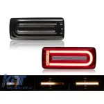 Set de stopuri LED dinamice de tuning potrivit pentru Mercedes G-Class W463 1999-2018 cu bază fumurie, stânga și dreapta Performance AutoTuning
