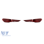 Stopuri LED 3D tip CSL potrivite pentru BMW Seria 4 G22 Coupe, G23 Cabrio, G26 Gran Coupe după 2021 cu bază roșie, stânga și dreapta Performance AutoTuning