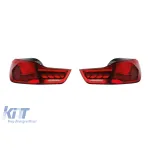 Stopuri LED tip GTS potrivite pentru BMW Seria 4 F32, F33, F36, M4 F82, F83 2013-2020 cu bază roșie, stânga și dreapta Performance AutoTuning