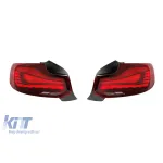 Stopuri OLED tip GTS potrivite pentru BMW Seria 2 F22, F23 2014-2020 cu bază roșie, stânga și dreapta Performance AutoTuning