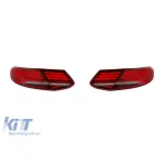 Tuning stopuri Full LED potrivite pentru Mercedes C-Class C205 coupe, A205 cabrio 2016-2021 cu bază roșie, stânga și dreapta Performance AutoTuning