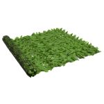 Paravan intimitate de balcon din frunze verde 300x150 cm GartenMobel Dekor