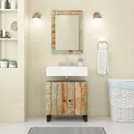 Set mobilier de baie, 2 piese, lemn masiv reciclat GartenMobel Dekor