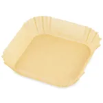 Set 100 hartii de copt pentru airfryer ZASS ZPL 04, 20 cm, maro