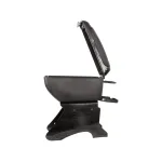 Cotiera auto universala Carpoint Compact neagra cu suport pentru pahare