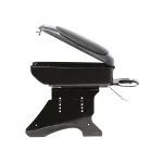 Cotiera auto universala Carpoint cu finisaj carbon si vinil negru reglabila