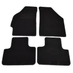 Covorașe mochetă Fiat Punto 3/5 uși 1999-2009 negre, set 4 piese