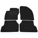 Covorașe mochetă Ford Focus 2 2005-2011 negre, set 4 piese