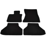 Covorașe mochetă BMW X6 E71/E72 2008+ negre, set 4 piese