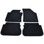 Covorase mocheta pentru VW Caddy, fixare rotunda, negre, set 4 piese
