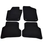 Covorașe mocheta dedicate VW Polo 3/5 uși 2009-, negre, set 4 piese