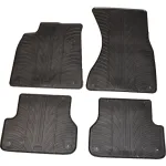 Set covorașe auto cauciuc Audi A6 C7 și Audi A7, negre, Gledring, 4 piese