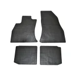 Set covorase auto din cauciuc pentru Fiat 500L 2012+, negre, 4 piese