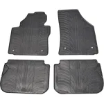 Covorase auto cauciuc VW Caddy 5 locuri 2004-2020 Gledring, set 4 buc