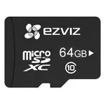 Card de memorie Micro SD 64GB, Clasa 10/U3, 90 MB/s citire, 50 MB/s scriere, EZVIZ CS-CMT-CARDT64G-D SafetyGuard Surveillance