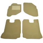 Covorașe auto din mochetă bej pentru Honda City 2002-2007, set 4 piese