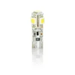 Set 2 becuri auto LED Vecta T10 Canbus 12V 5W, 5 SMD 5050, alb
