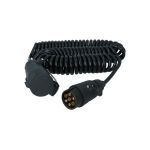 Cablu electric spiralat Carpoint pentru remorca, 7 pini, 34-70 cm