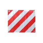 Element reflectorizant PVC 45x40 cm rosu-alb pentru semnalizare auto