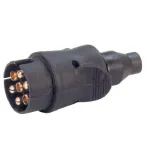 Fisa remorca auto 12V, 7 pini, cu manson cauciuc pentru etansare