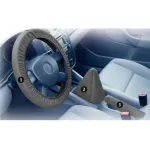 Set huse protecție auto pentru service, 3 piese pentru volan, schimbător și frână