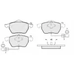 Plăcuțe frână față TRW GDB1307 pentru Audi A4 A6, Passat, Superb, Exeo
