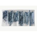 Set cuie elastice din otel zincat, 6 marimi, 280 piese cu organizator