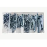 Set cuie elastice din otel zincat, 6 marimi, 280 piese cu organizator