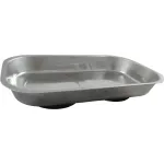 Vas magnetic metal dreptunghiular 240x140x45 mm cu 2 magneți rotunzi