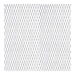 Grila spoiler auto din aluminiu argintie 100x25 cm, ochi 11x5 mm