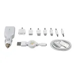 Incarcator auto USB Automax 12V cu 7 adaptoare pentru telefoane mobile