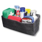 Organizator portbagaj mini auto cu fixare velcro, material textil rezistent