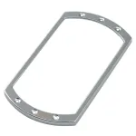Ornament cromat din aluminiu pentru burduf schimbător auto, model P