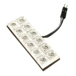 Panou LED auto interior 12V, 12 Hyper-LED, alb, 20x60 mm