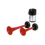 Claxon auto Carpoint cu 2 tonuri, 12V, compresor electric, 117 dB, 240W
