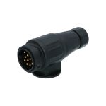 Fișă remorcă auto Carpoint 12V 13 pini din plastic, tip Jager ISO 11446