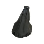 Husă schimbător viteze auto din piele naturală neagră Carpoint, universală